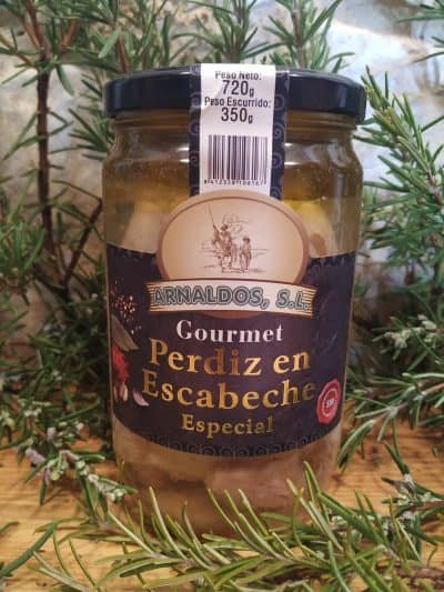 perdiz en escabeche
