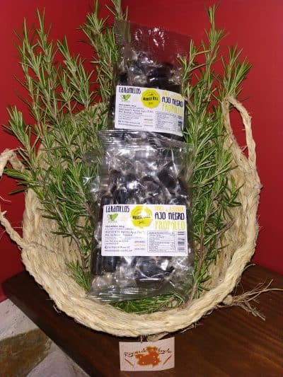 Caramelos de miel, ajo negro y propoleo