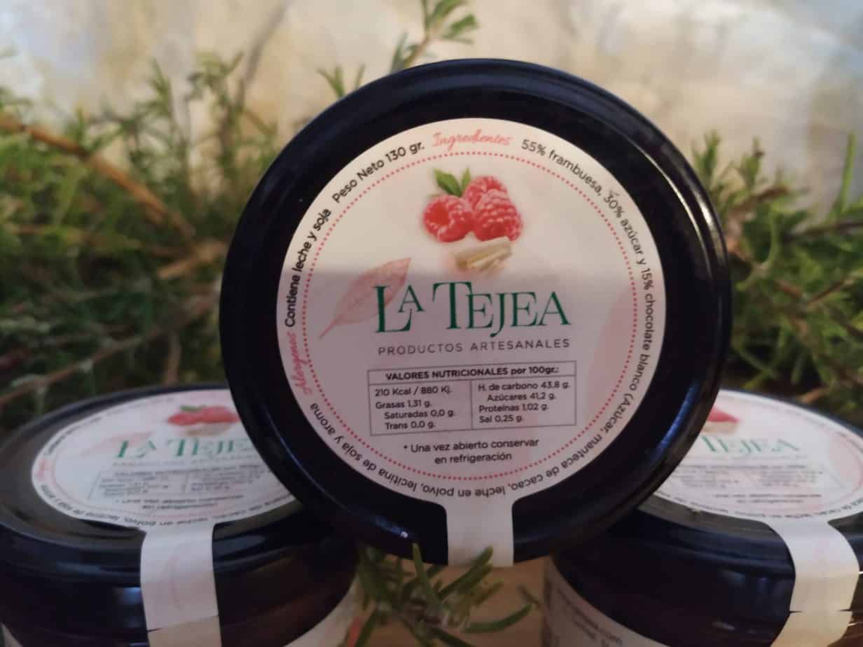 Mermelada de FRAMBUESA CON CHOCOLATE BLANCO - Imagen 2