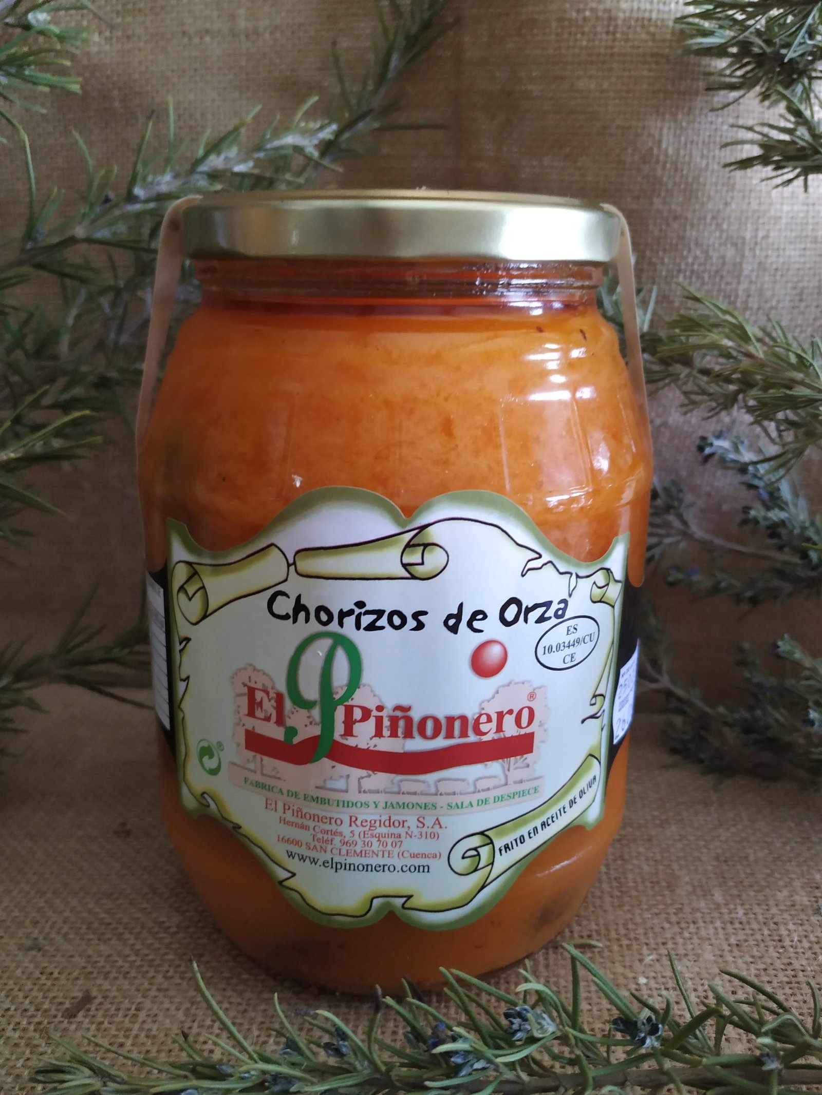 CHORIZOS DE ORZA EN ACEITE DE OLIVA